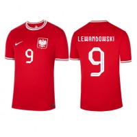 Billiga Polen Robert Lewandowski #9 Borta fotbollskläder VM 2022 Kortärmad